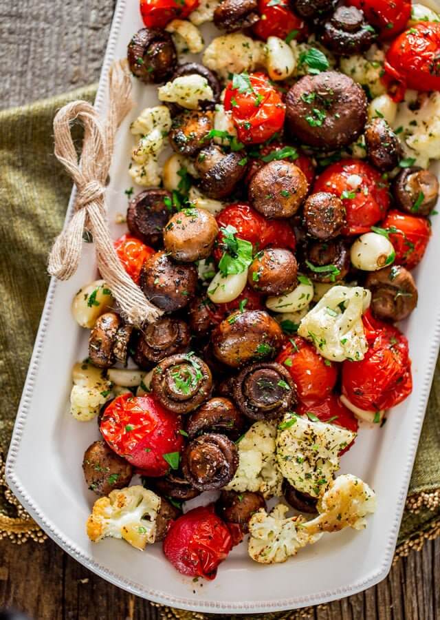 Italian Roasted Mushrooms & Veggies