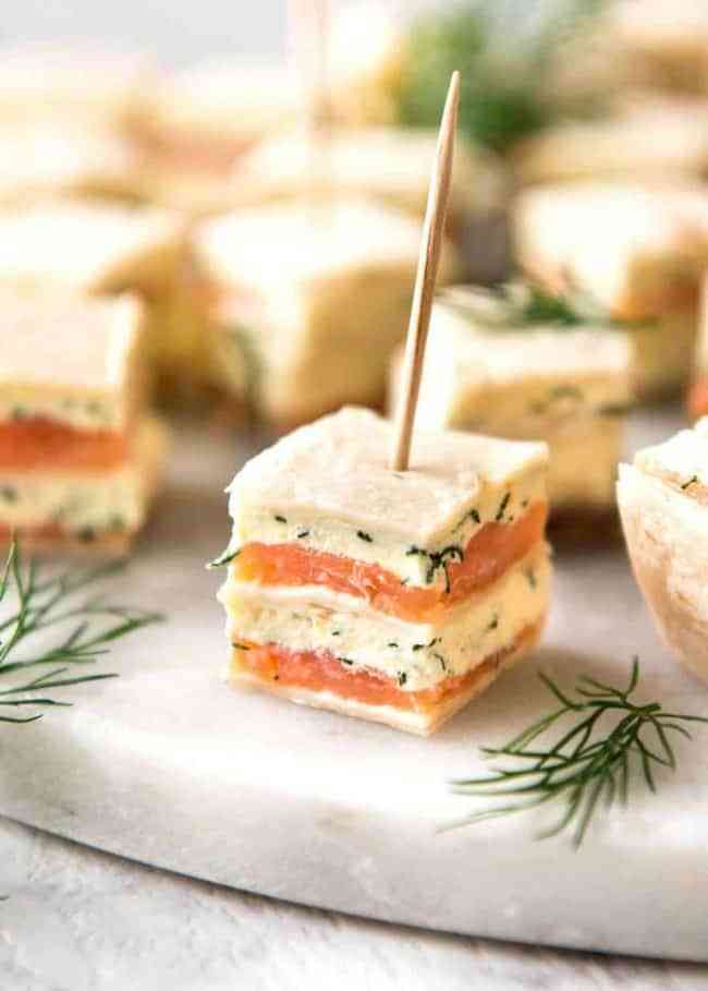 Layered Smoked Salmon Appetizer