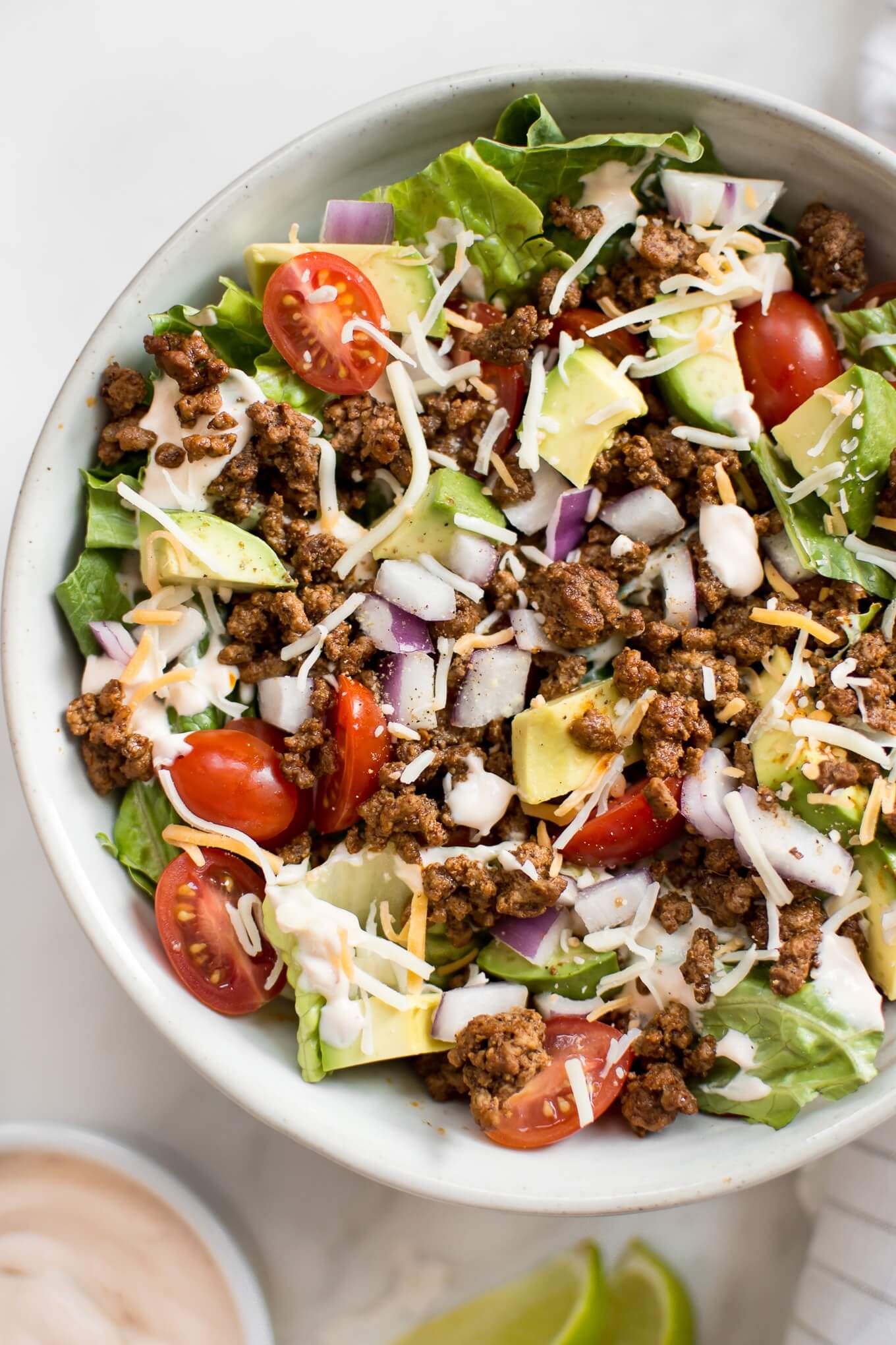 Low Carb Taco Salad via Salt and Lavender