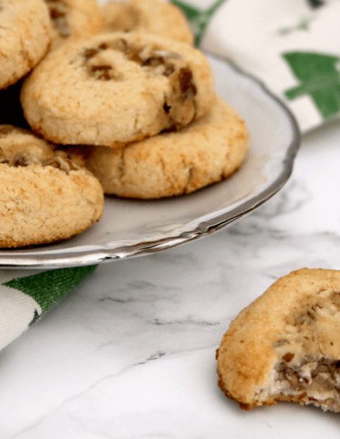 Low Carb Vegan Pecan Swirl Cookies.