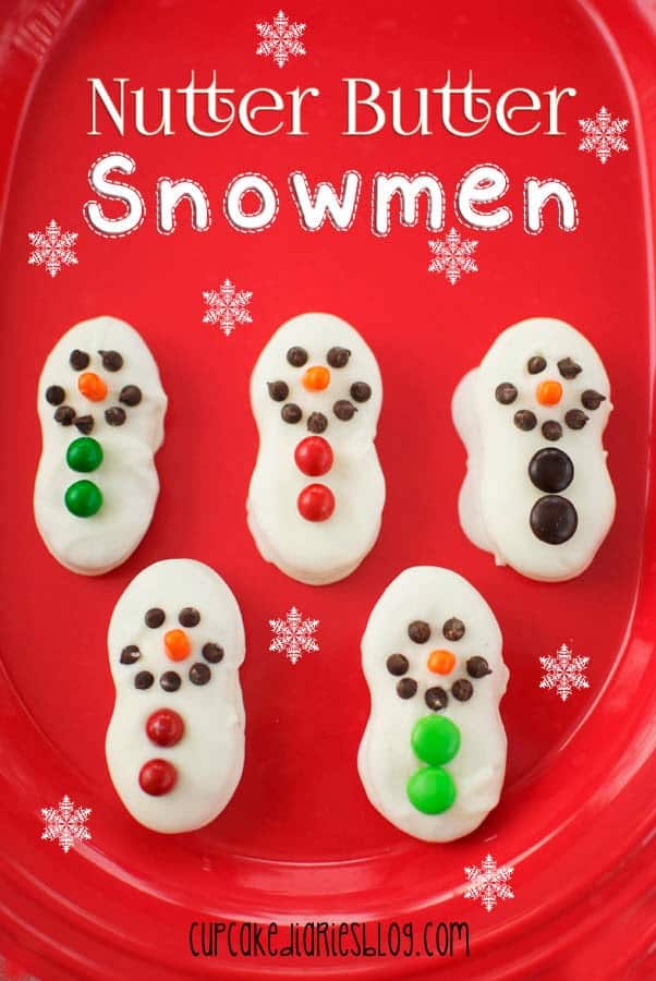 Nutter Butter Snowmen by Cupcake Diaries