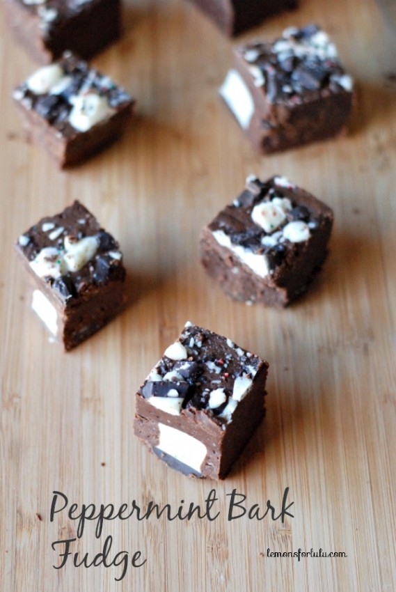 Peppermint Bark Fudge