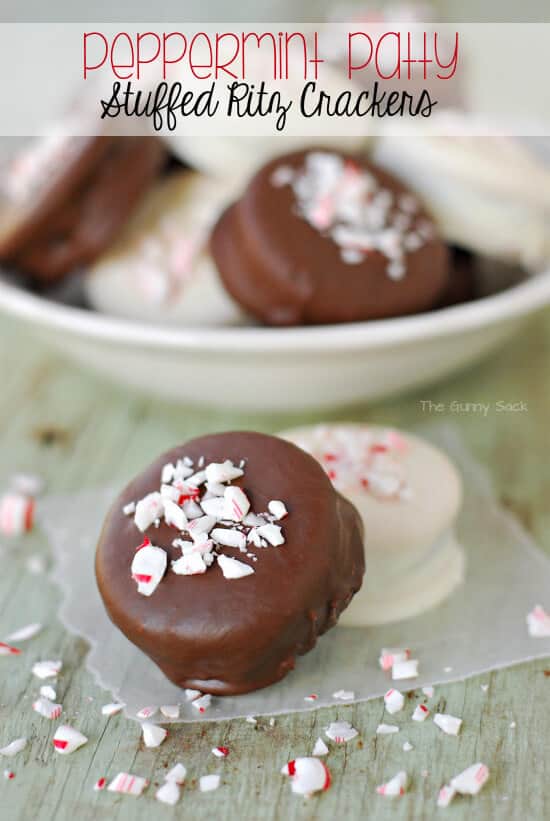 Peppermint Patty Stuffed Ritz Crackers by The Gunny Sack