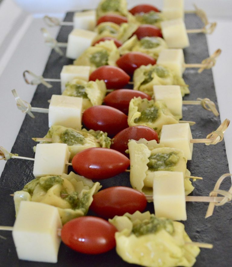 Pesto Tortellini Skewers