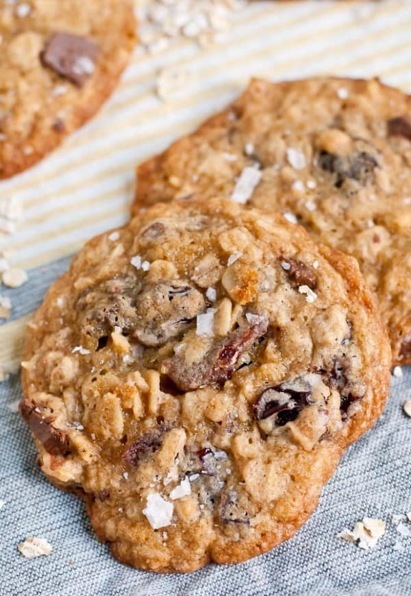 Salted Milk Chocolate Cherry Oatmeal Cookies by NeighborFood