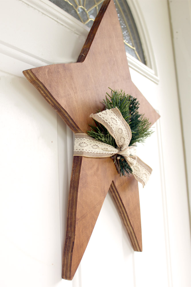 Simple Wooden Christmas Star from Just Measuring Up