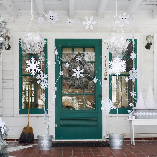 Snowy Porch Decor at Better Homes & Gardens