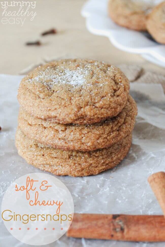 Soft & Chewy Gingersnaps by Yummy, Healthy, Easy