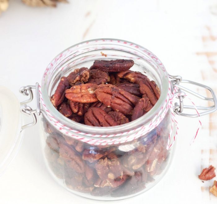 Spicy Roasted Pecans from Rubies and Radishes