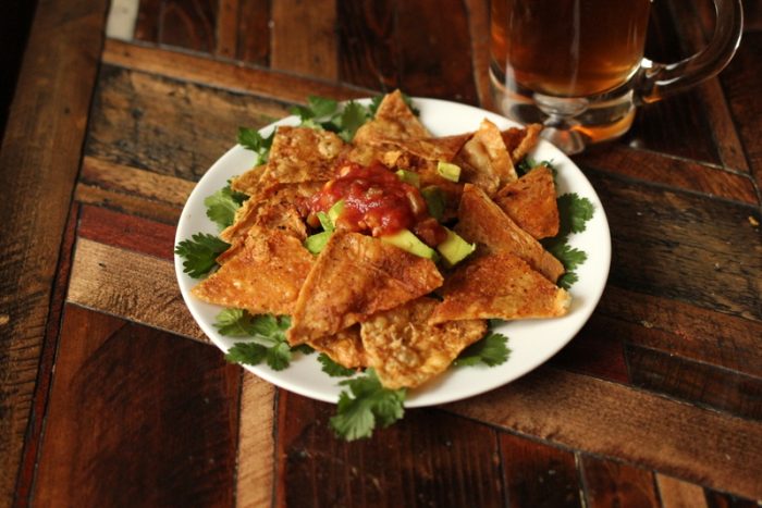 Taco Dip with Chicken Chips from Maria Mind Body Health