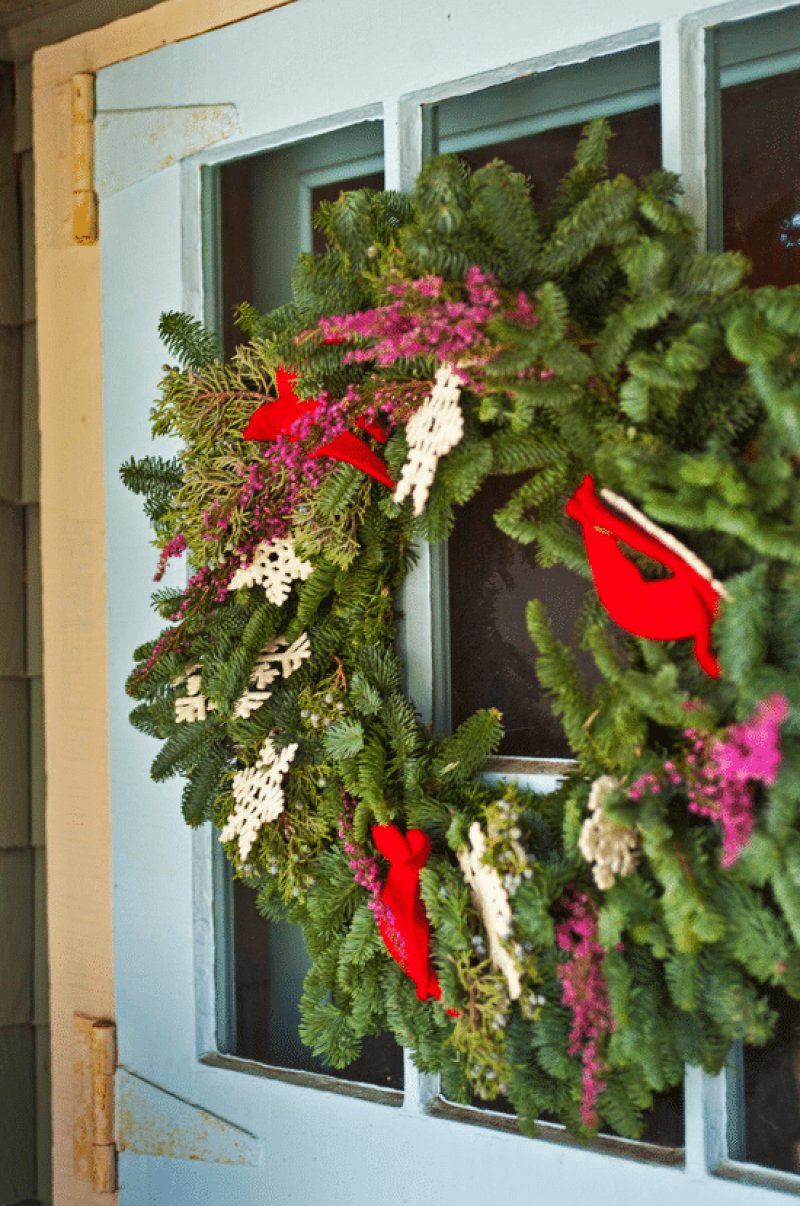 Twist on Traditional Wreath at Traditional Home