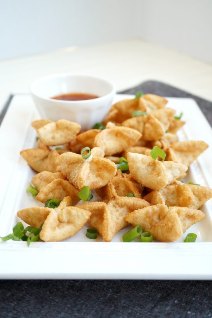 Vegan Crab Cream Cheese Wontons