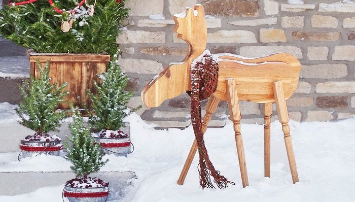 Wooden Moose Holiday Decoration at Lowe’s Creative Ideas