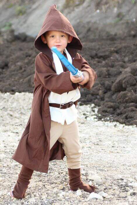 DIY Obi-Wan Halloween Costume for Toddler Boy.