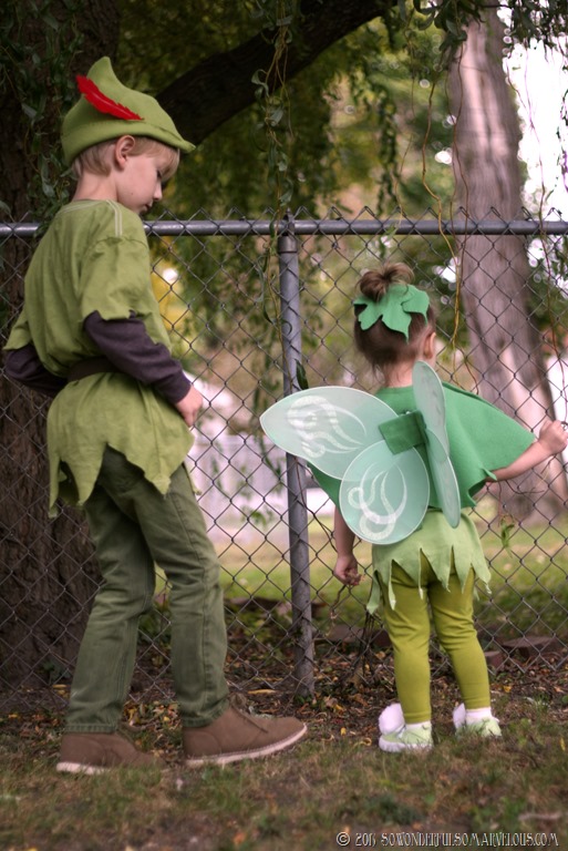 DIY Tinkerbell and Peter Pan Costumes by So Wonderful So Marvelous