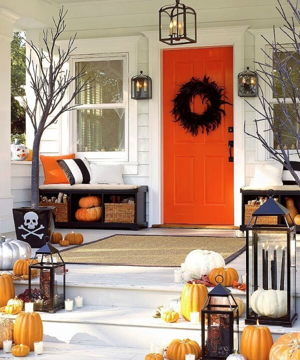 Funky Halloween Porch.