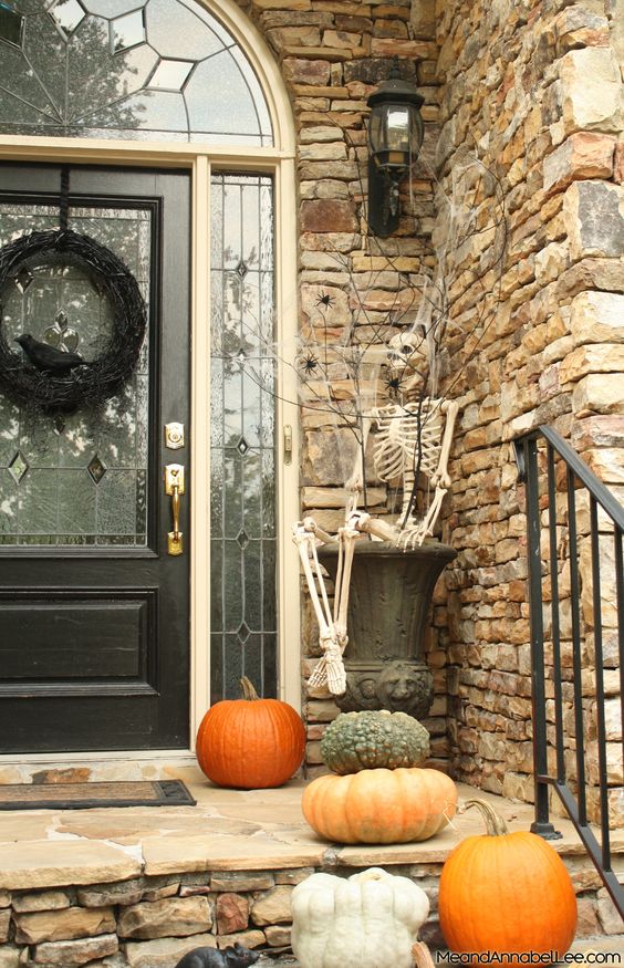 Halloween Front Entry Decor