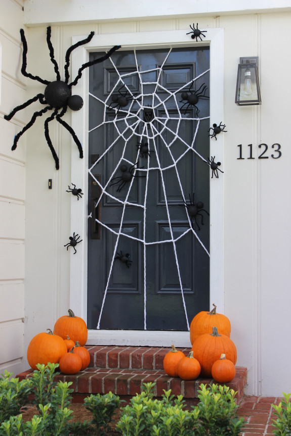 Halloween Spider Web Door Decoration.