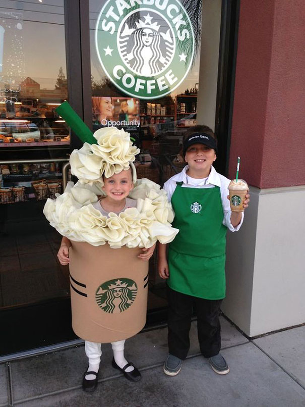 Starbucks Coffee And A Barista.