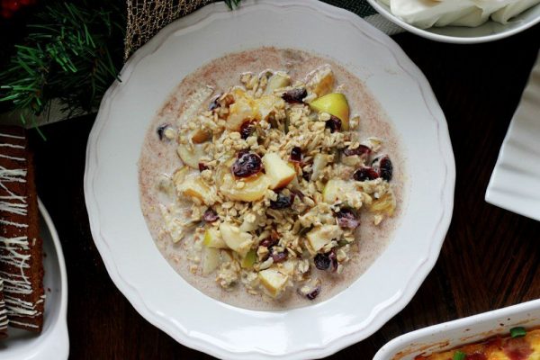 Apple Orange Cranberry Swiss Muesli From Cooking with Ruthie - Christmas Brunch Recipes