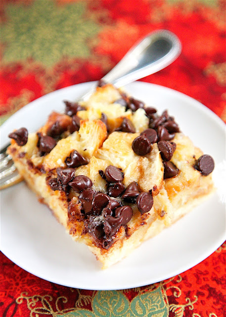 Chocolate Croissant Breakfast Bake by Plain Chicken - Christmas Brunch Recipes