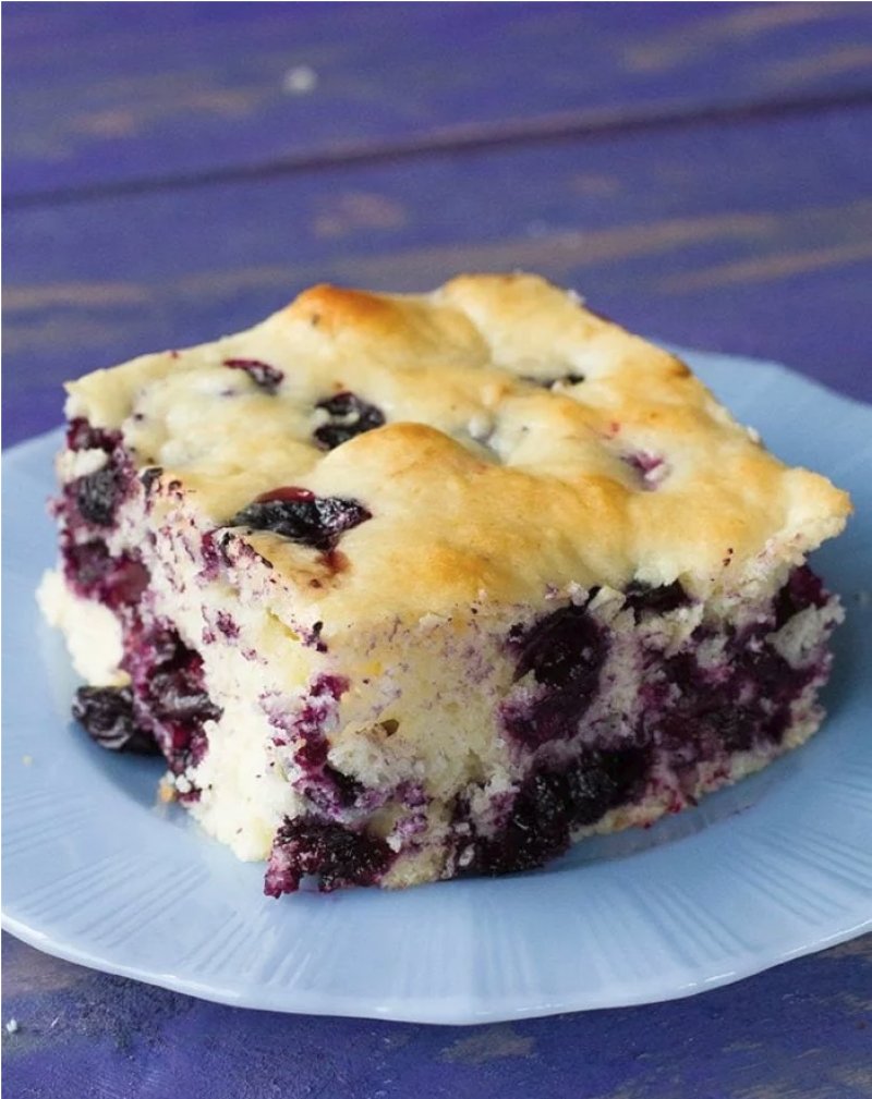 Lemon Blueberry Overnight Breakfast Bake by The Kitchen Magpie