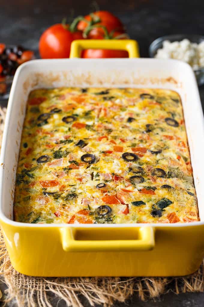 Mediterranean Brunch Bake by Simple Stacie