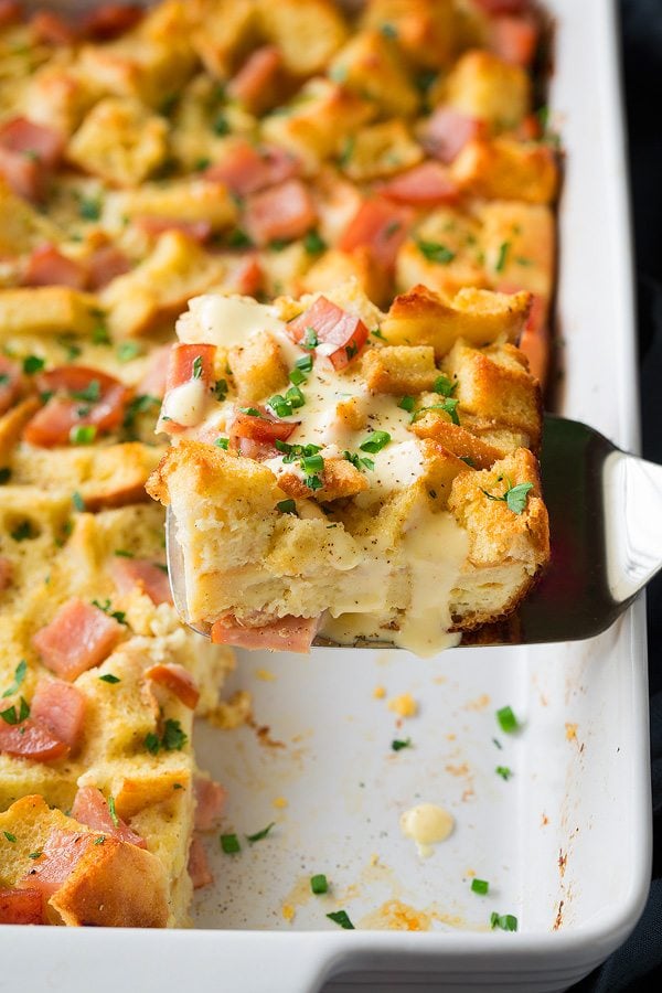 Overnight Eggs Benedict Casserole by Cooking Classy