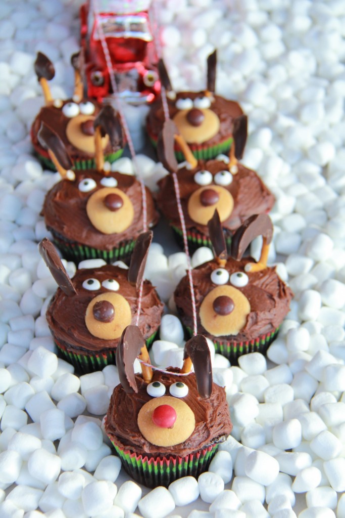 Chocolate Reindeer Cupcakes