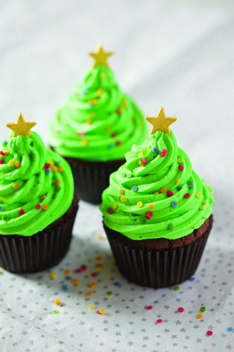 Christmas Tree Cupcakes