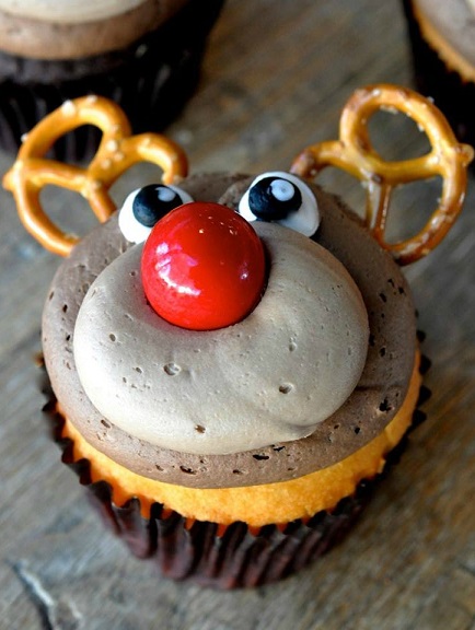Rudolph The Reindeer Cupcakes