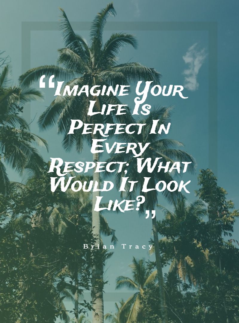 Imagine Your Life Is Perfect In Every Respect What Would It Look Like