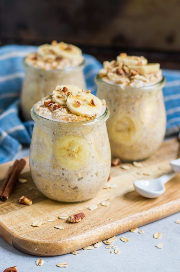 Banana Bread Overnight Oats.