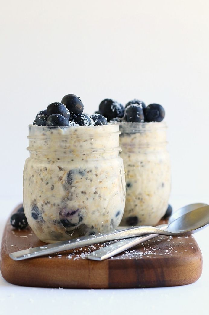 Blueberry Overnight Oats.