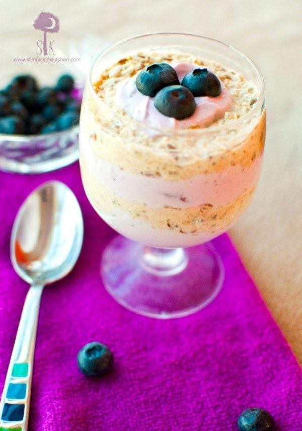 Blueberry and Lemon Parfait.