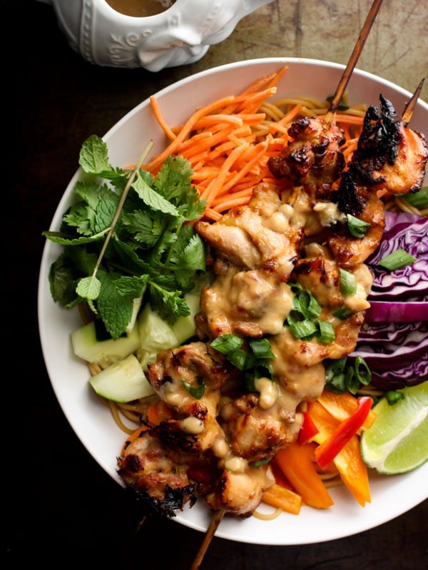 Chicken Satay Salad.