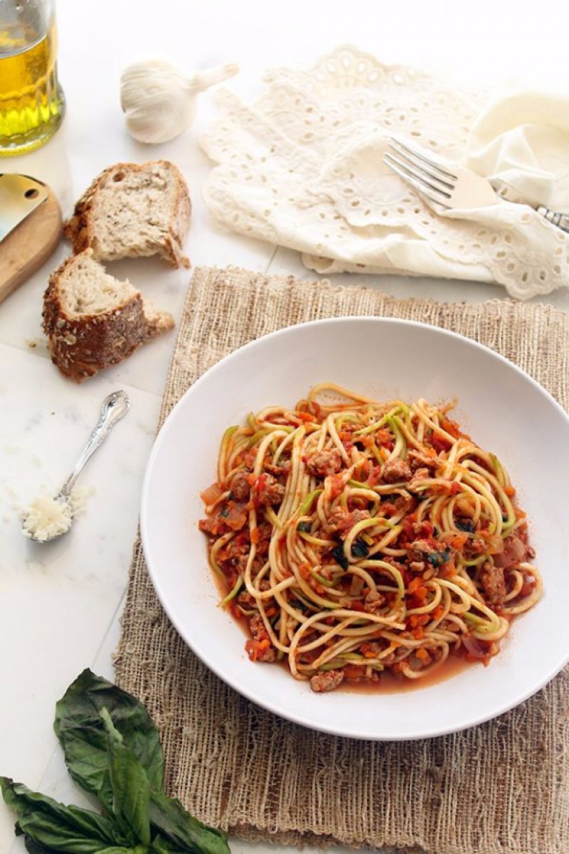 Cold Sesame Peanut Zoodles.