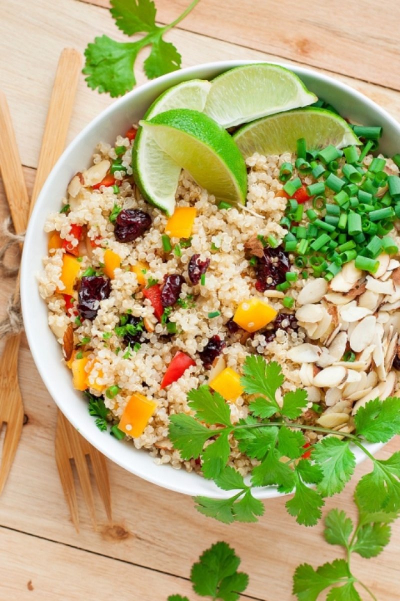 Cranberry Cilantro Quinoa Salad.