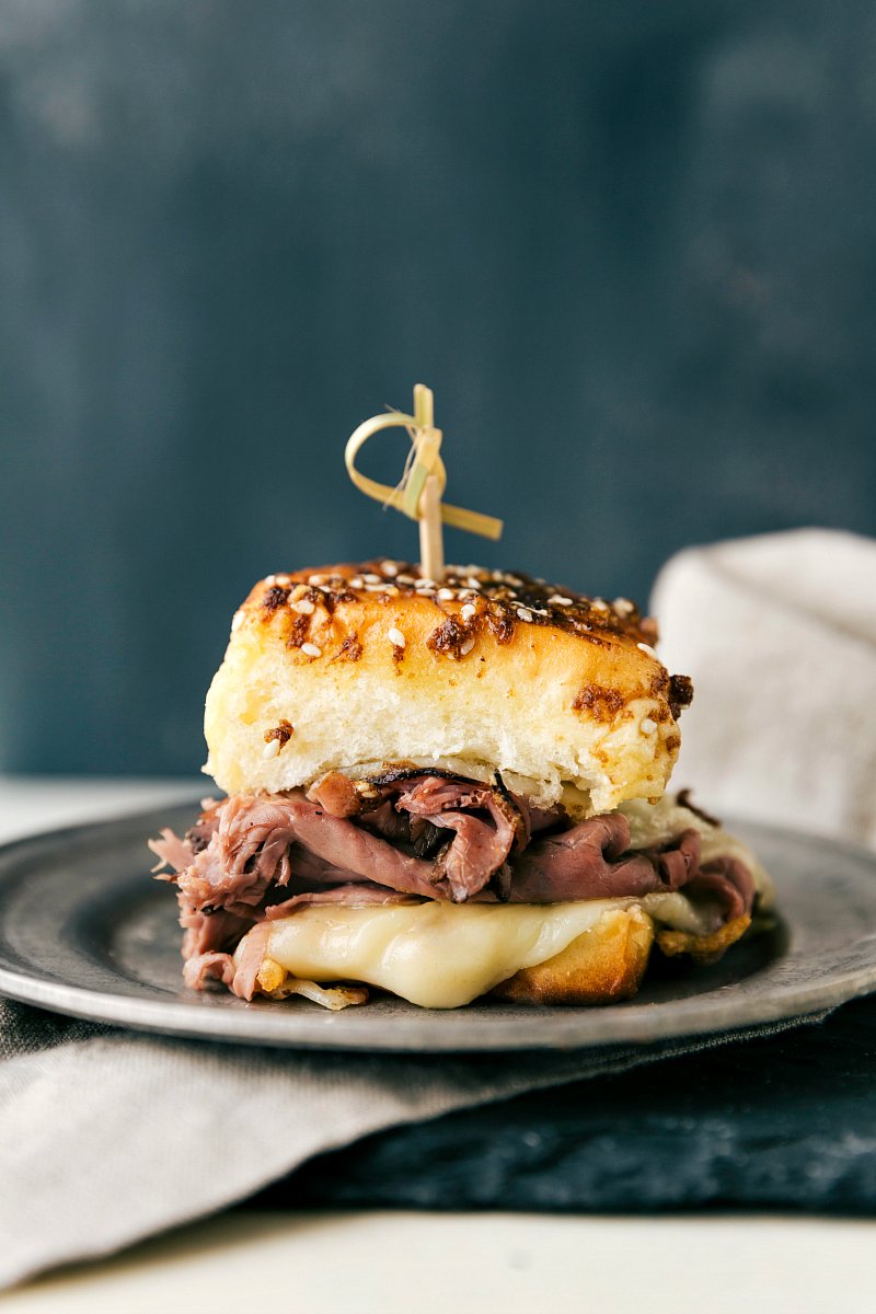 Easy French Dip Sliders.