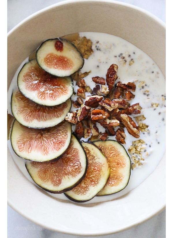 Figs and Honey Overnight Oats.