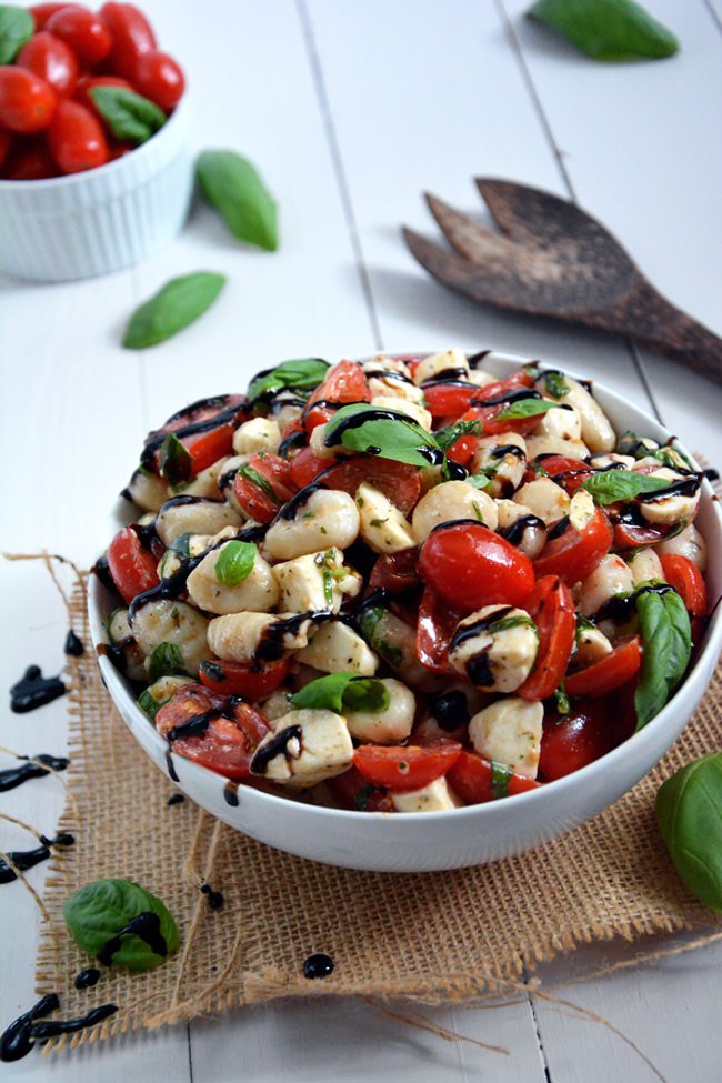 Gnocchi Caprese Salad.