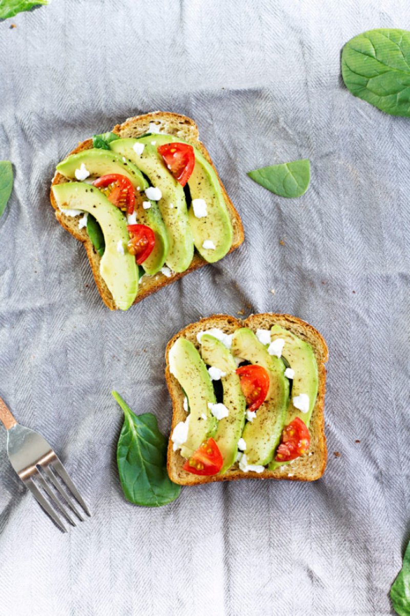 Grilled Avocado Goat Cheese Toast.