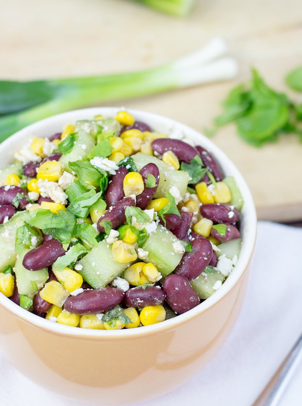 High Protein Kidney Bean Salad.