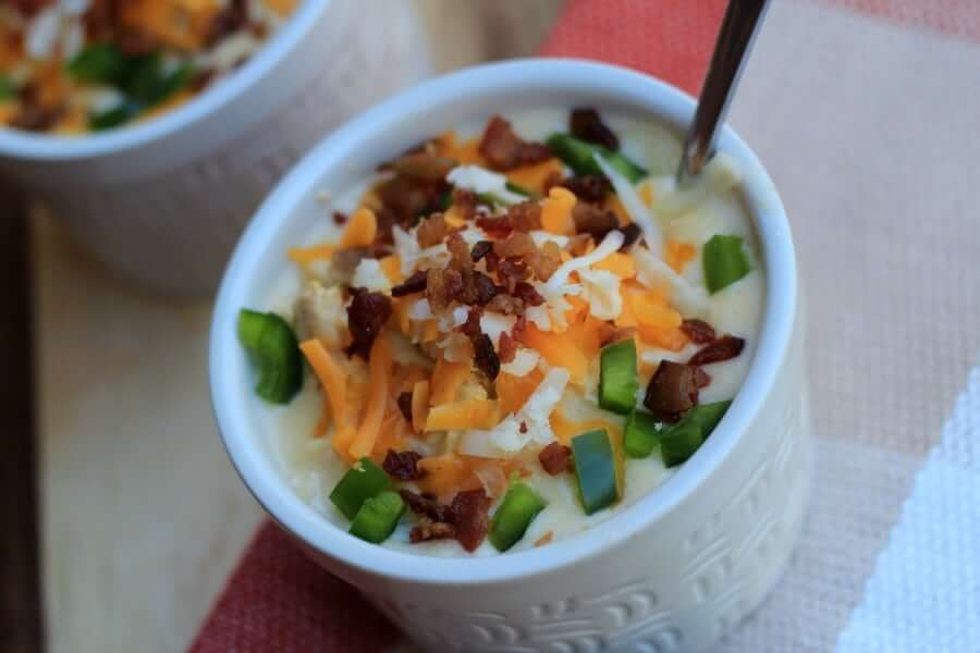 Keto Jalapeno Popper Chicken Soup.