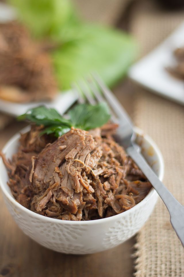 Low Carb Slow Cooker Lamb Barbacoa.