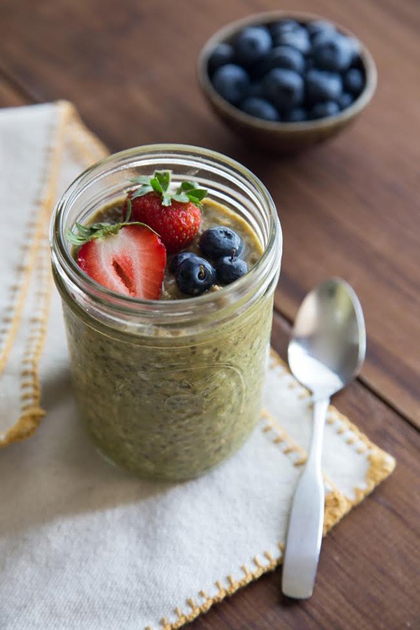 Matcha Overnight Oats.