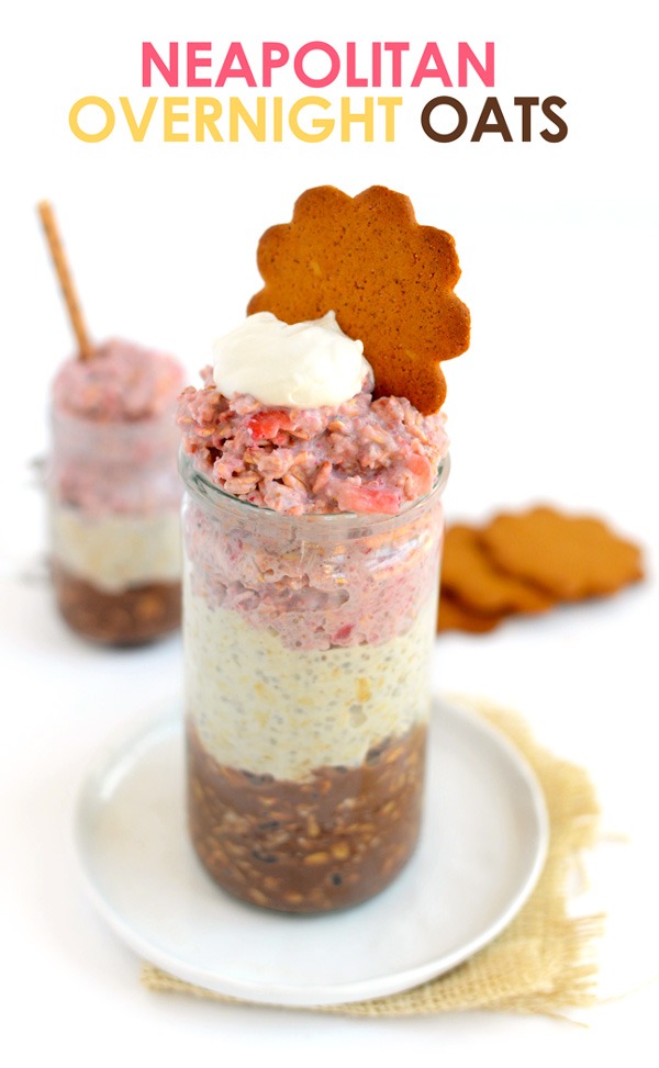 Neapolitan Overnight Oats.