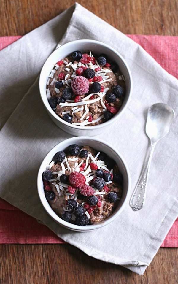 Overnight Chocolate Chia Oat Pudding.