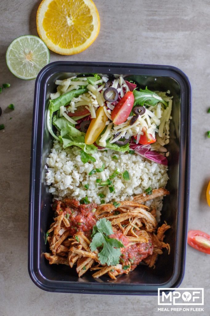 Slow Cooker Keto Pork Carnitas Bowls