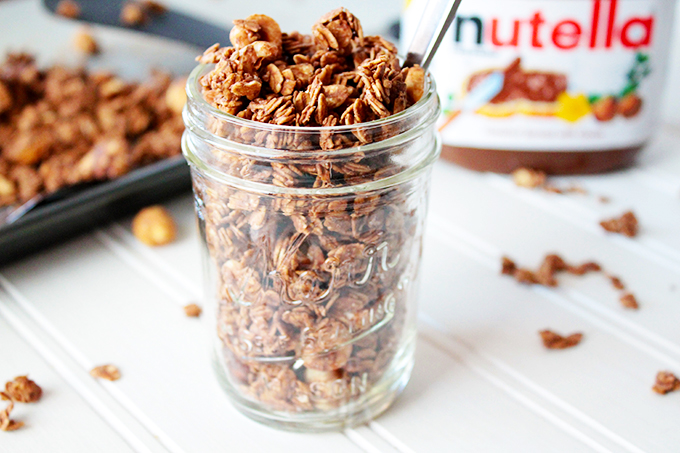 4-Ingredient Nutella Granola by Sunny Side Ups